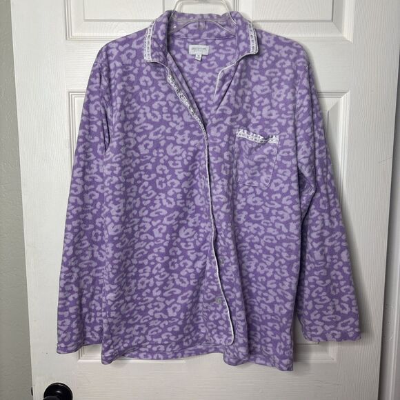 Great Northwest Clothing Company Sleepwear Medium Purple Fleece Pajama Set - Picture 5 of 7